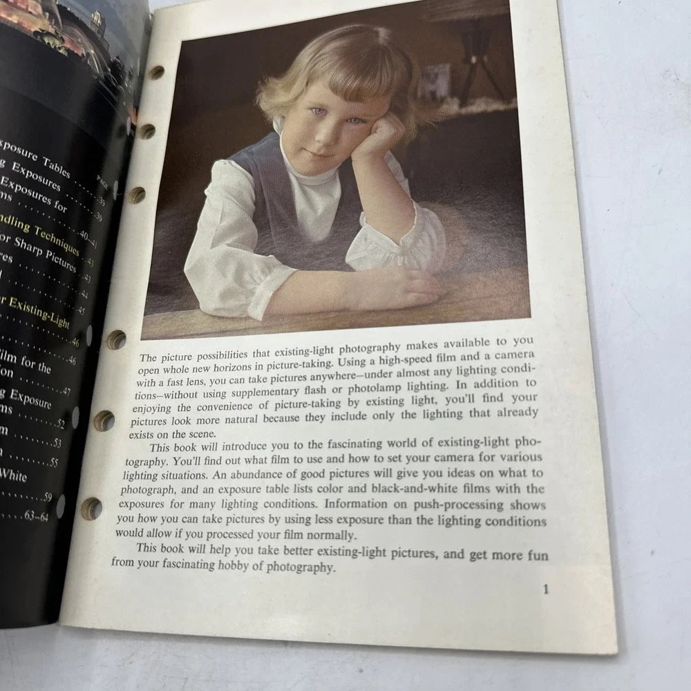 Adventures In Existing -Light Photography By Kodak Paperback Advanced AC 44 1976